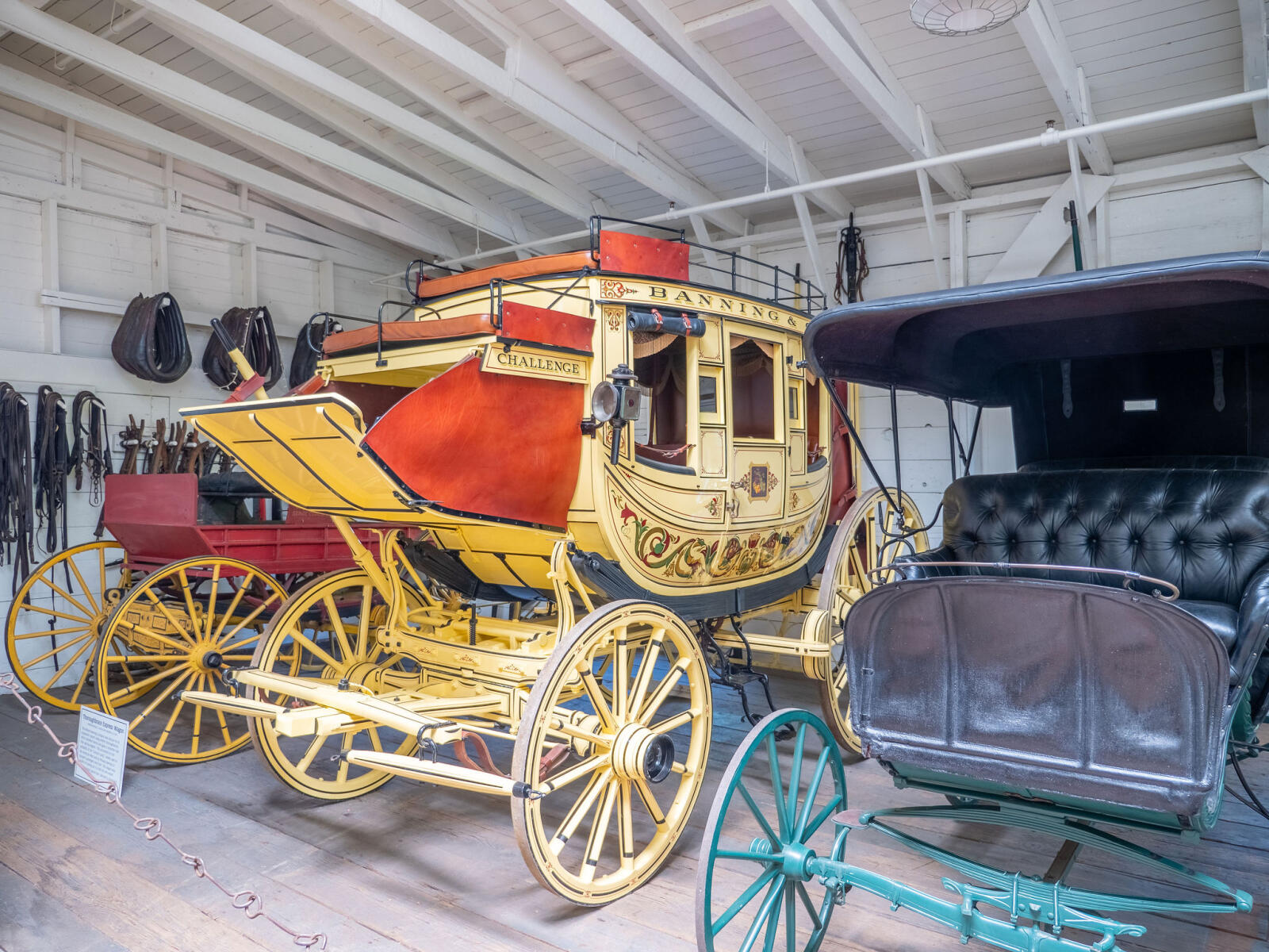 Replica Banning Stage Coach in the Barn