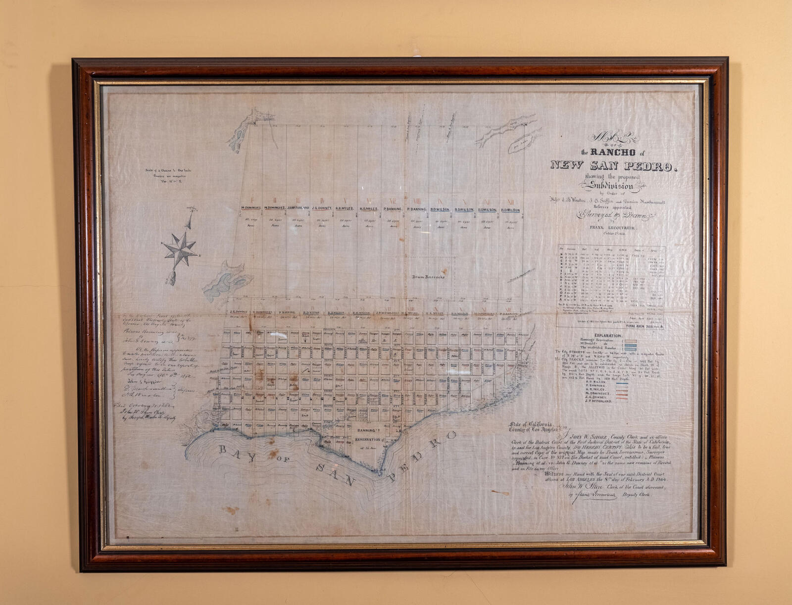 Map of Rancho San Pedro